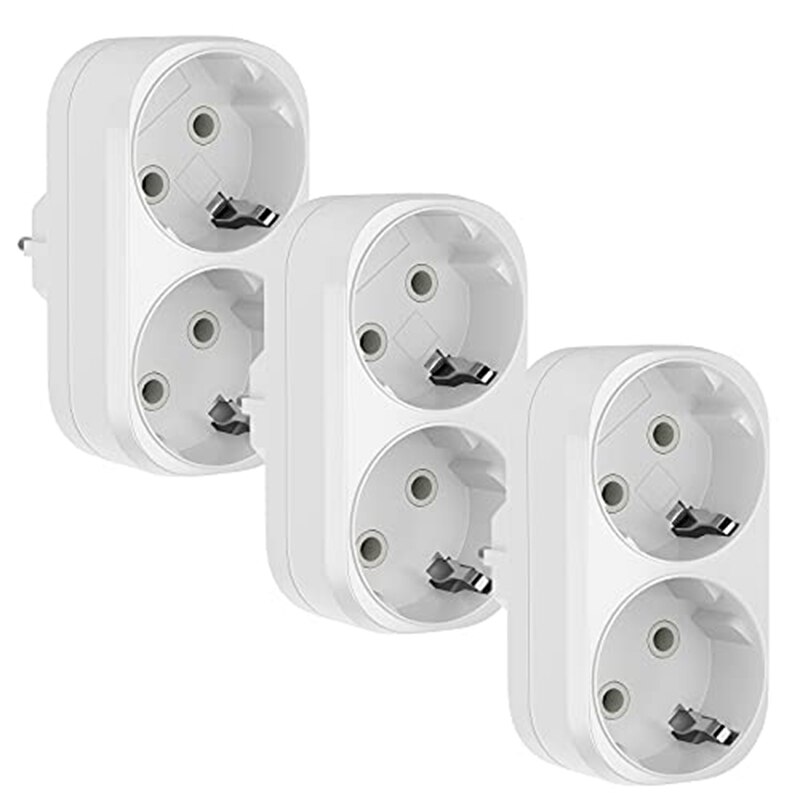FULL-3Pcs  , 2 In 1  ÷ Ʈ  16A/250V, 3680W ִ Ƽ ÷   